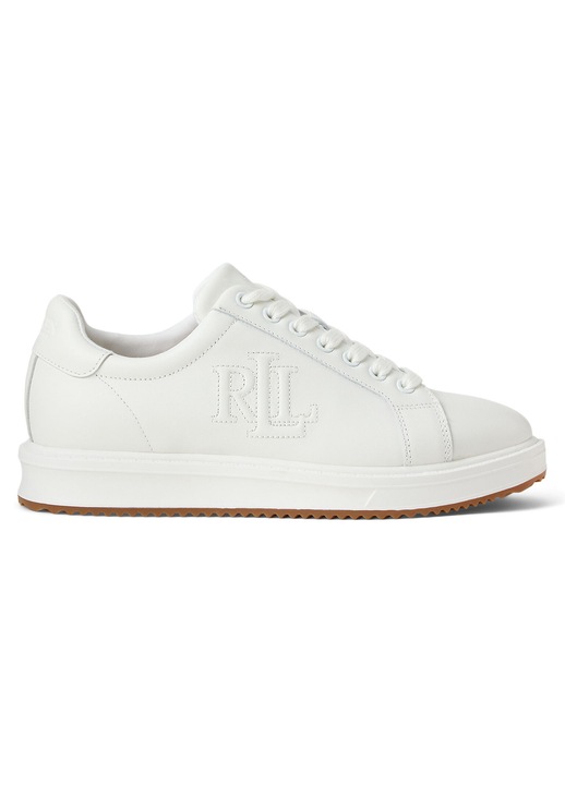 Női tornacipő, Lauren Ralph Lauren, természetes bőr, fehér, textil