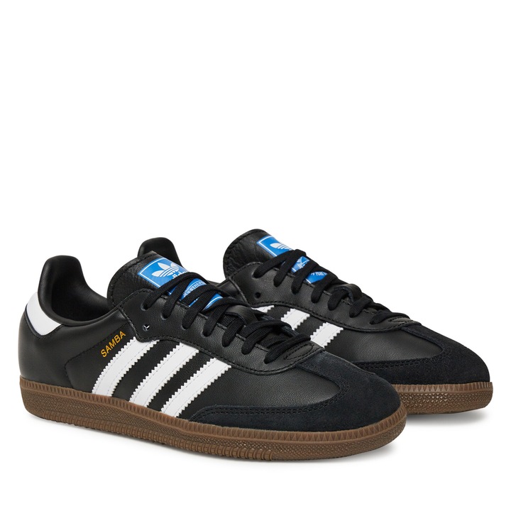 Tenisi copii, adidas, piele naturala, negru, set