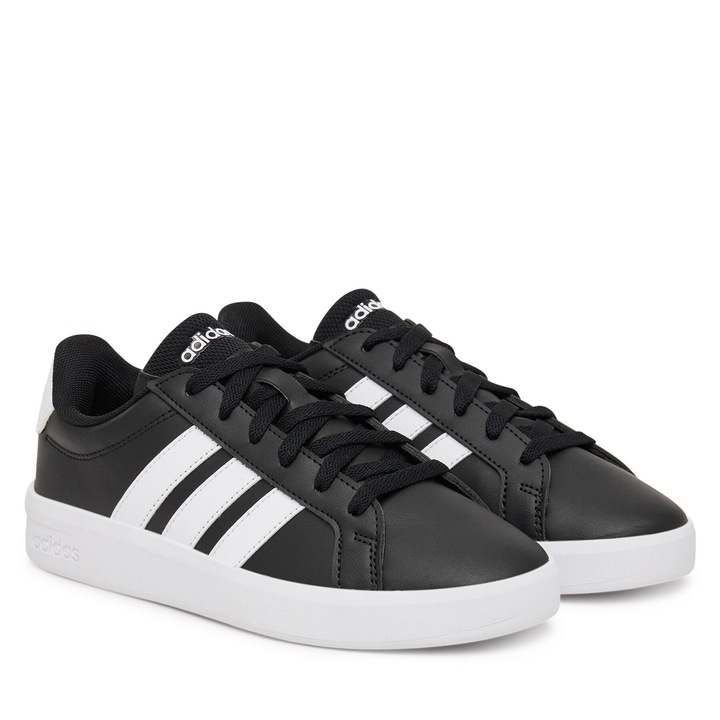 Детски спортни обувки, Adidas, издръжливи, черни, екологична кожа