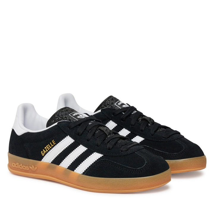 Tenisi barbati, Adidas, din piele naturala, negru/alb