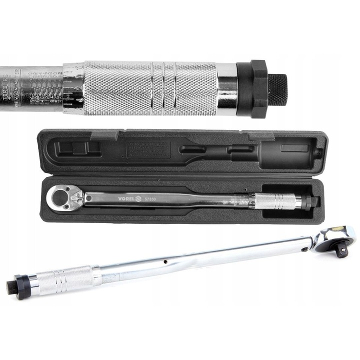Cheie dinamometrica 1/2" Vorel 28-210Nm, lungime 465mm, set