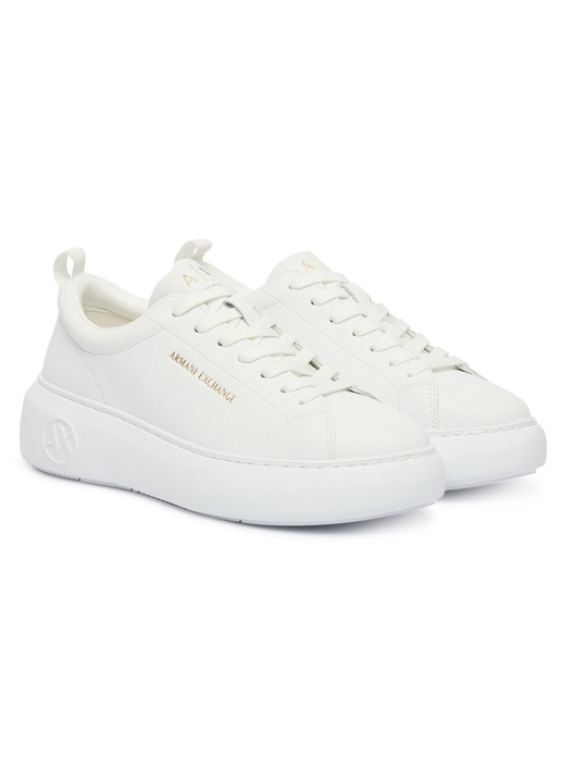 Tenisi de dama, Armani Exchange, piele naturala, alb
