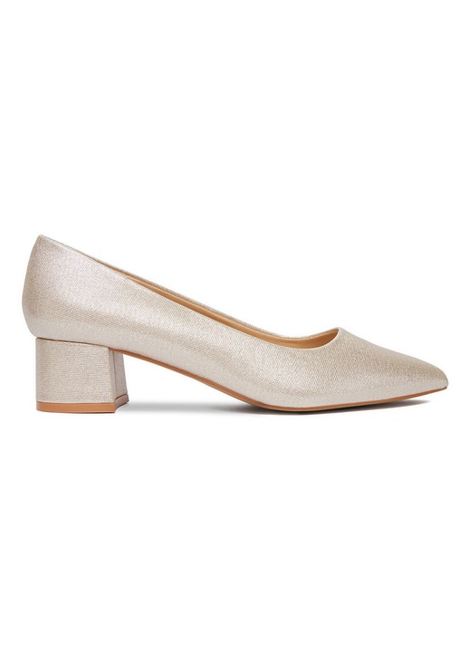 Pantofi dama, JENNY, Textil, Auriu, 41 EU
