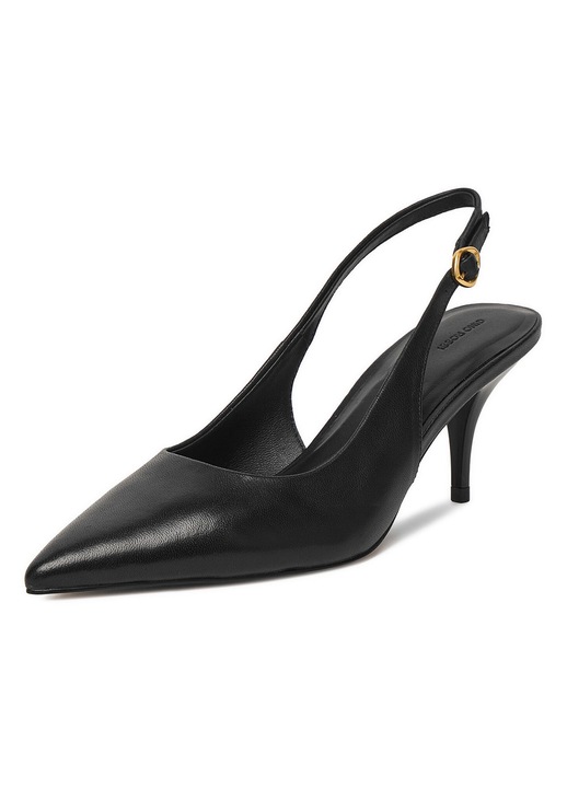 Gino Rossi cipő, tűsarkú, fekete, természetes bőr