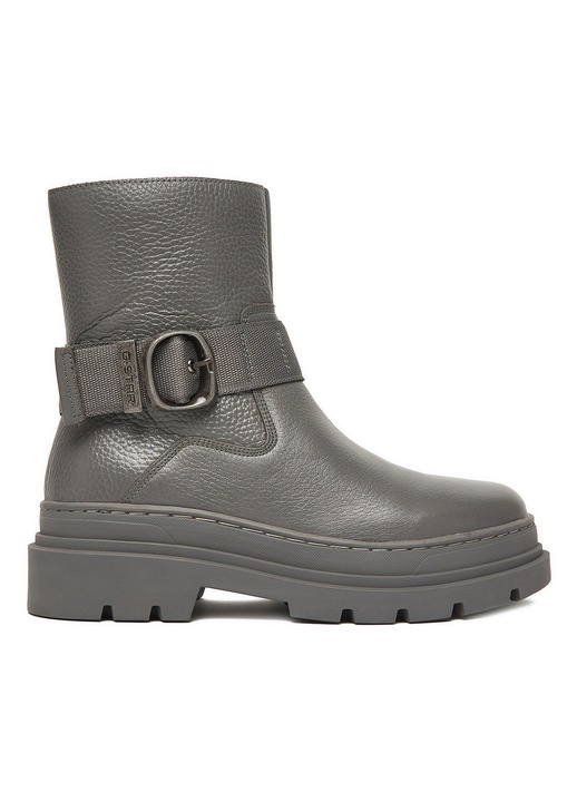 Botine dama, G-Star Raw, piele naturala, gri, design modern, talpa groasa