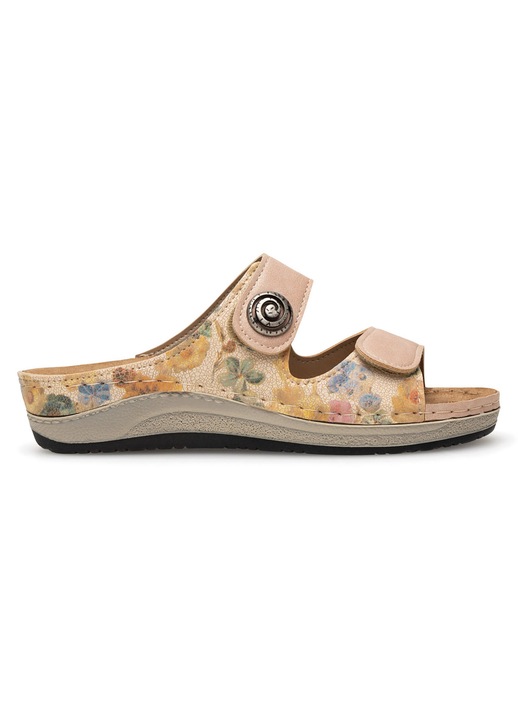 Papuci dama, Inblu, sintetic, roz, tocul plat