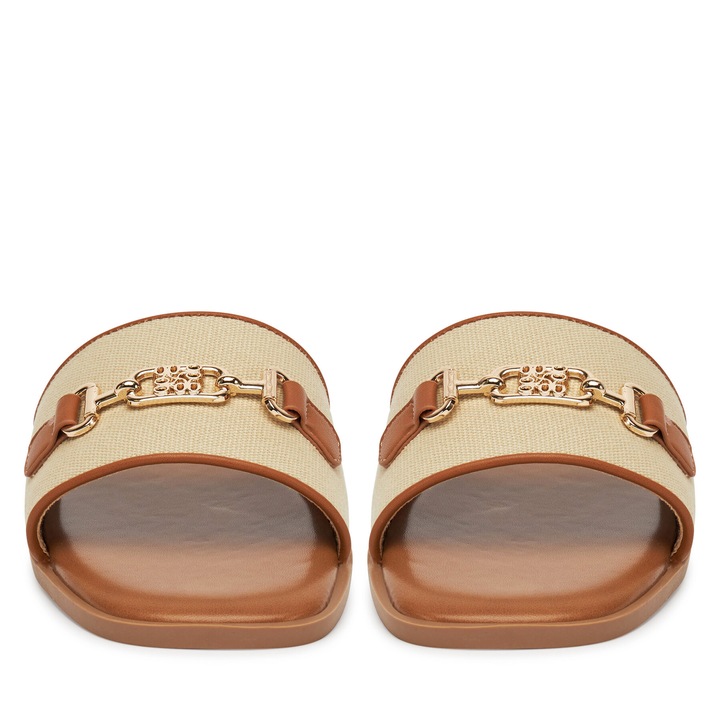 Papuci dama, Nine West, textil, bej