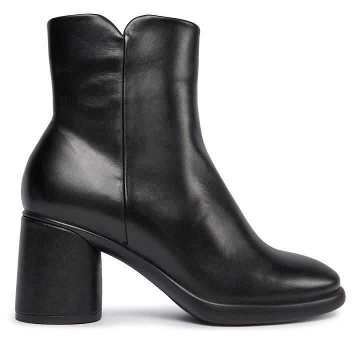 Botine, Ecco, piele naturala, negru