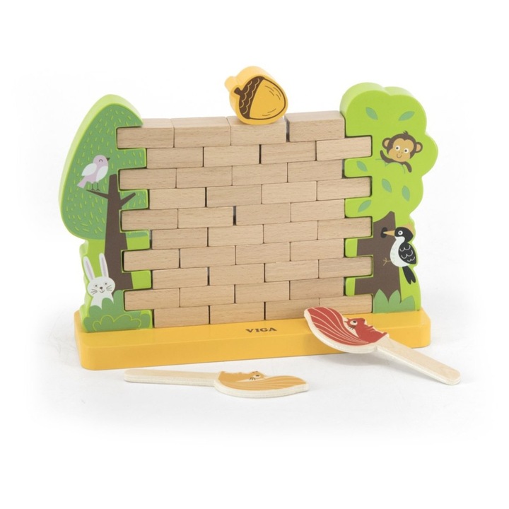 Interaktív játék 40 tégla, 1 hó, 2 ütő, többszínű, 248x173x78mm Luka