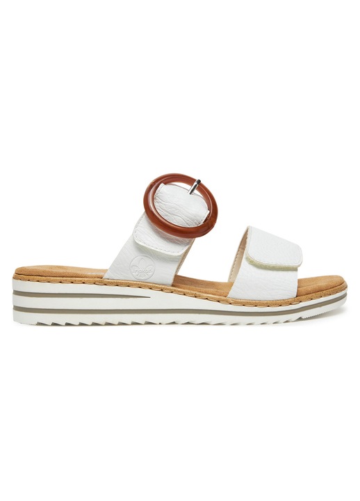 Pantofi dama, Rieker, material sintetic, alb