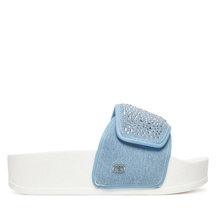 Papuci Liu Jo, flatform, BA5099 TX474, albastru