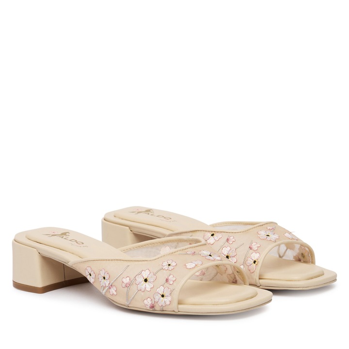 Papuci dama, Aldo, tesatura, bej