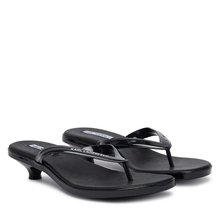 Slapi dama, Karl Lagerfeld, negru, material sintetic