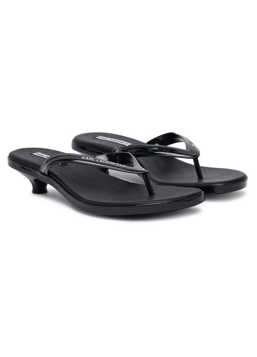 Slapi dama, Karl Lagerfeld, negru, material sintetic