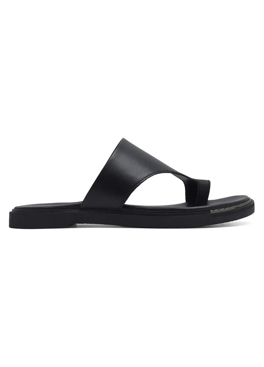 Slapi dama, Lasocki, piele naturala, negru, material sintetic