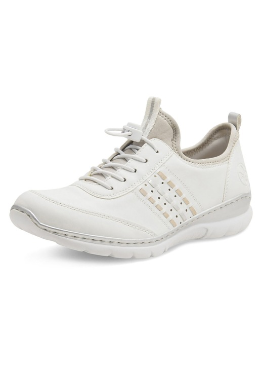 Дамски обувки, Rieker, текстил, бели, удобни, елегантни