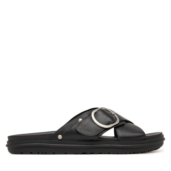 Papuci dama, Emu Australia W13247, piele naturala, negru