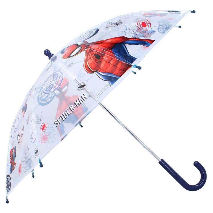 Umbrela copii Spiderman, Vadobag, 60x71x71cm, usor de utilizat