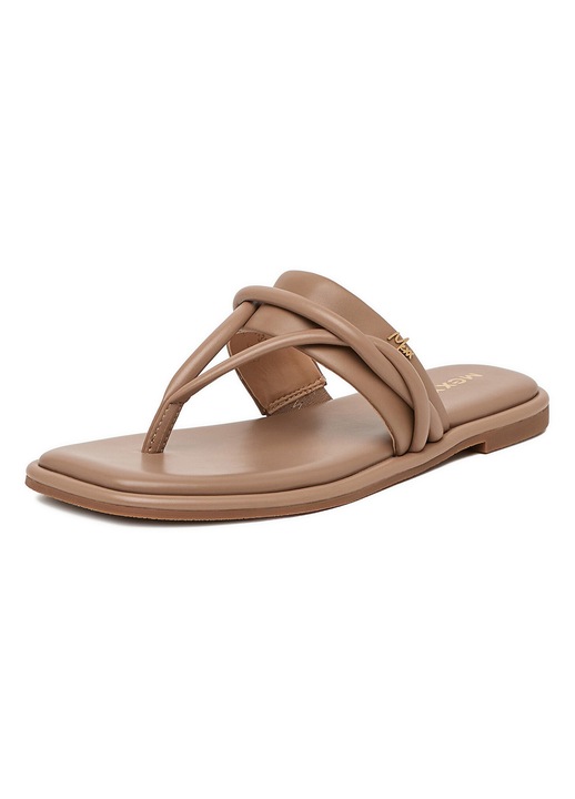 Slapi dama, Mexx, piele naturala, bej