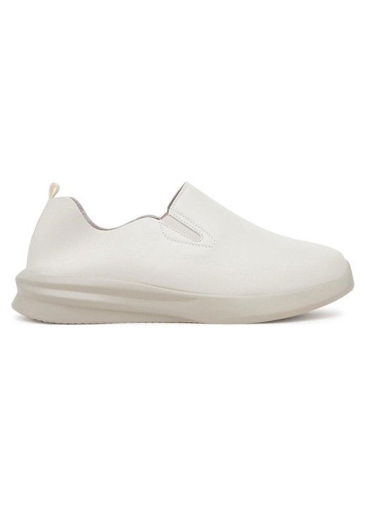 Mocasini dama Clara Barson, ecru, piele ecologica, casual