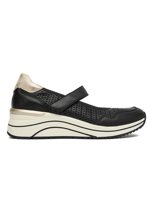 Pantofi dama, Remonte, piele naturala, negru, inchidere velcro, confortabili