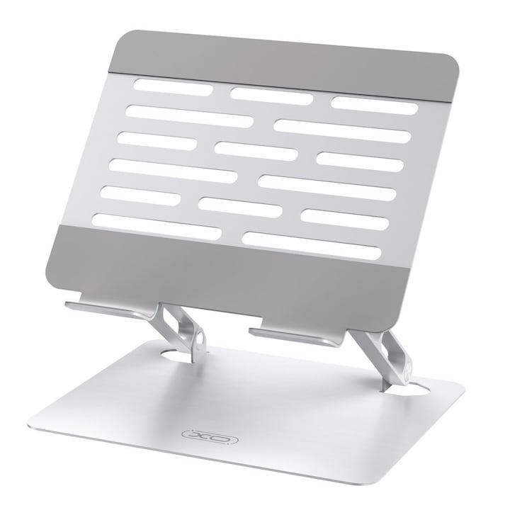 Suport laptop XO C152, argintiu, max 17,3", unghi reglabil