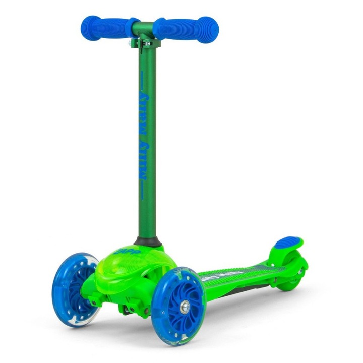 Milly Mally Zapp roller, 3 kerekű, állítható, pasztell színek, 61-66 cm