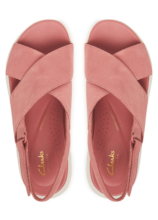 Sandale dama, Clarks, piele naturala, roz