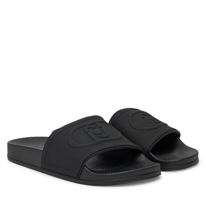 Papuci dama, Liu Jo, negru, plastic, 36 EU