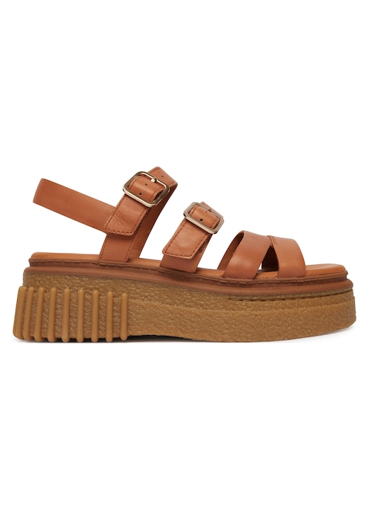 Sandale dama Clarks piele naturala, Maro