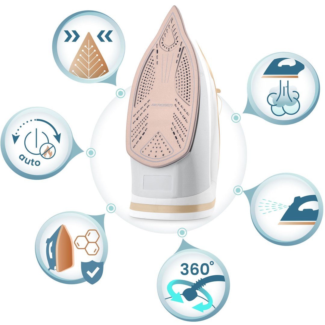 Fier de calcat Berdsen, 3000W, ceramica