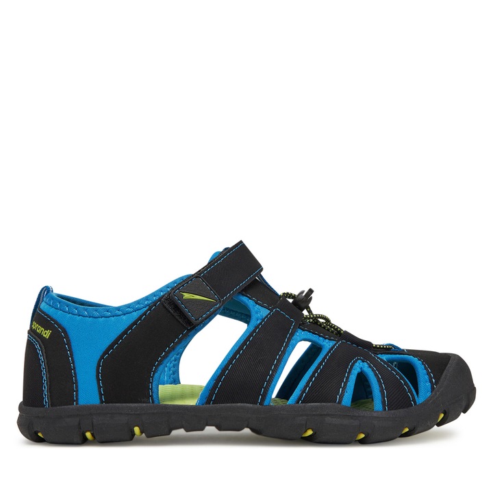 Sandale copii, Sprandi, negru, material sintetic, inchidere velcro