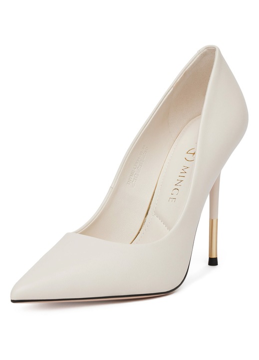 Дамски обувки, Eva Minge, естествена кожа, стилето, бели