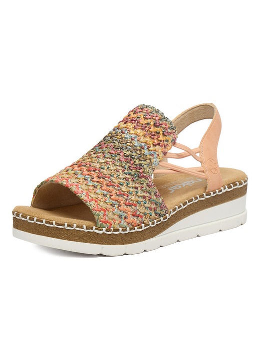 Sandale dama, Rieker, multicolor, material textil si sintetic