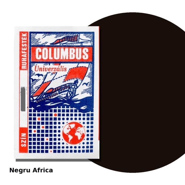 Vopsea pentru haine Columbus, 5g, negru afrika