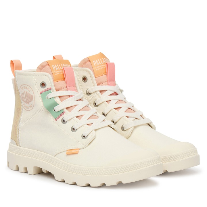 Női tornacipő, Palladium, bézs, textil anyag, 94668-161-M