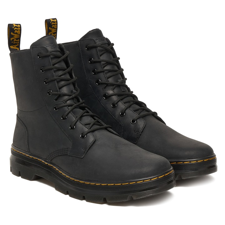 Női bakancs, Dr Martens, természetes bőr, fekete, 36 EU