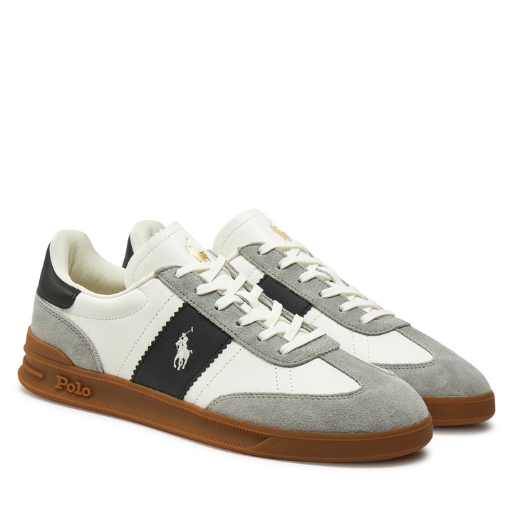 Polo Ralph Lauren, piele naturala, alb, Alb