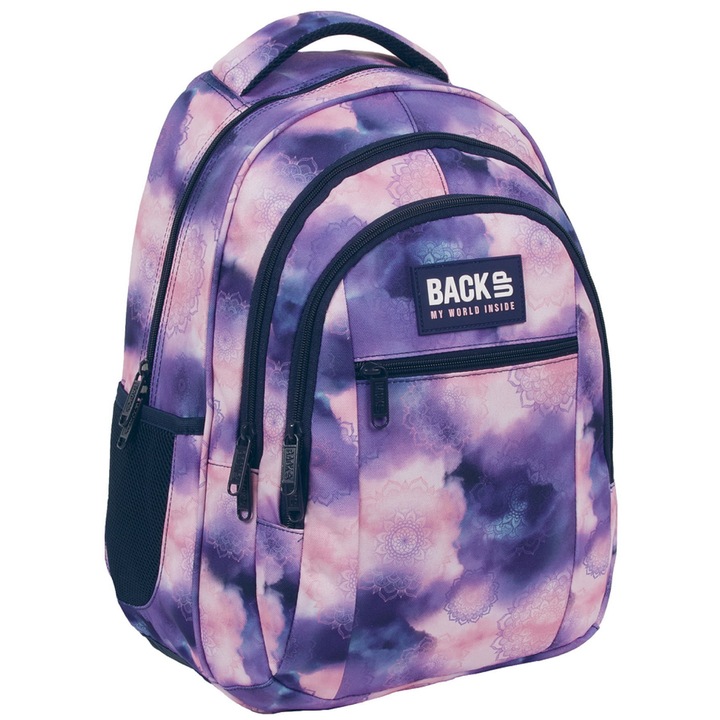 Ghiozdan scolar Derform, 4 compartimente, impermeabil, 41x30x20cm, pentru clasele 6-8