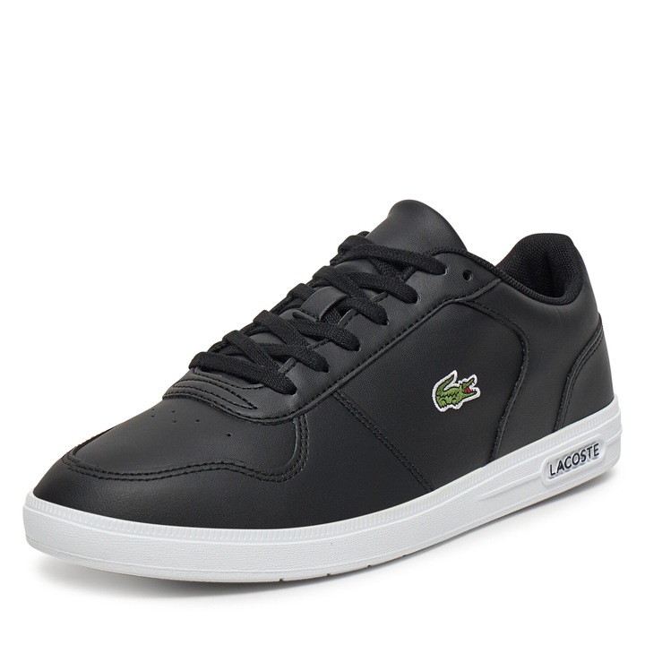 Női tornacipő, Lacoste, fekete, természetes bőr/szintetikus