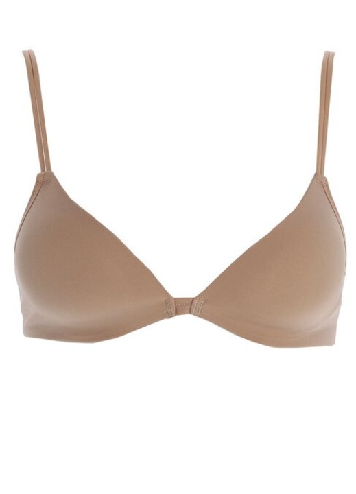 Sutien microfibra clasic buretat fara sarme Cotonella CD017 00B1, Bej