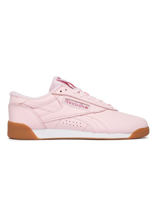 Női tornacipő, Reebok, rózsaszín, természetes bőr