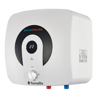 Boiler electric Fornello AQUACALDA ECO, 15 Litri, montaj deasupra chiuvetei, 2000 watt, reglaj extern al temperaturii, poliuretan expandat, grad de protecție IPX4, dimensiuni compacte si afisaj digital