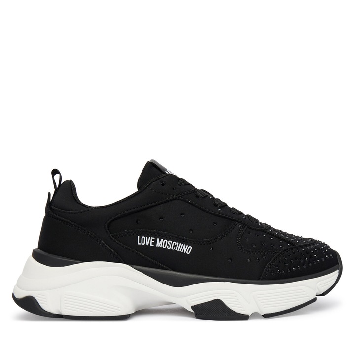 Női tornacipő, Love Moschino, Műbőr, Fekete