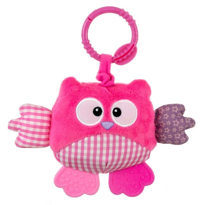 Плюшена играчка, Лука, бухал, 2 цвята, 15x21x9см