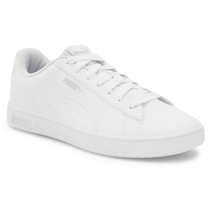 Pantofi sport copii, Puma, alb, material sintetic, pentru fete