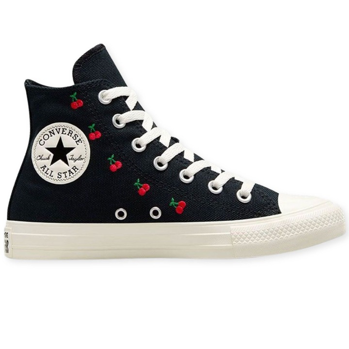 Tenisi dama TAYLOR, Converse, Textil, Negru, 36.5 EU