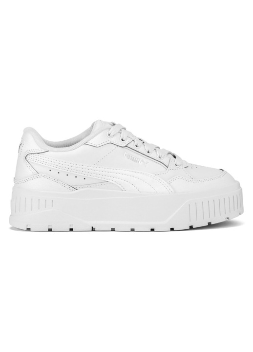 Tenisi dama, Puma, piele naturala, alb, material textil