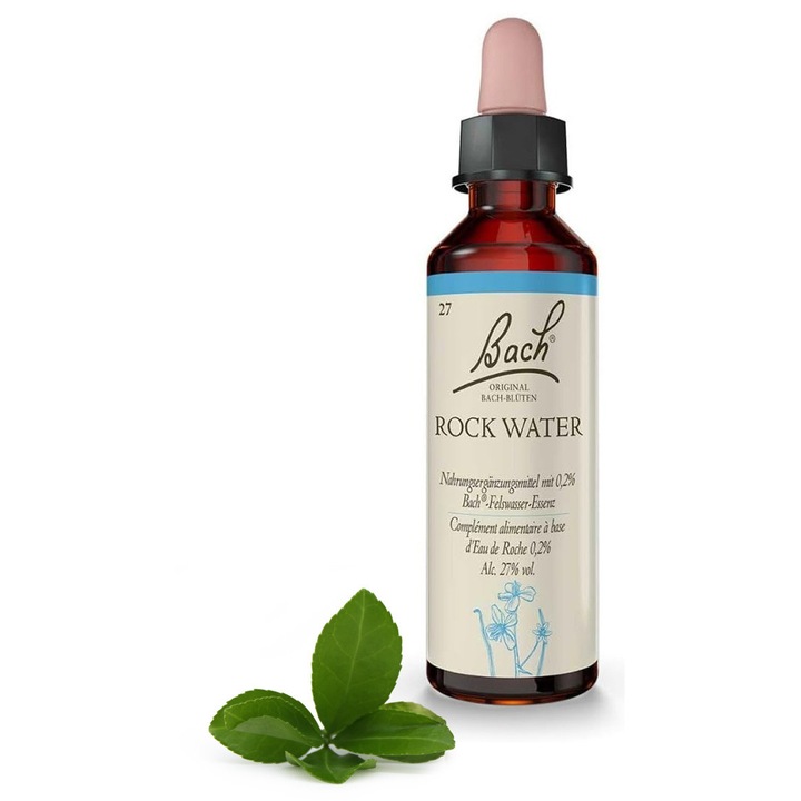 Bach Eredeti Virágterápia 27 Sziklavíz, 20 ml, virágesszencia, vegán, az érzelmek egyensúlyozására