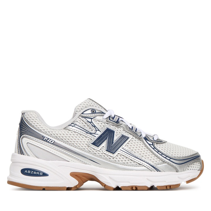 Tenisi dama New Balance piele ecologica alb, Alb
